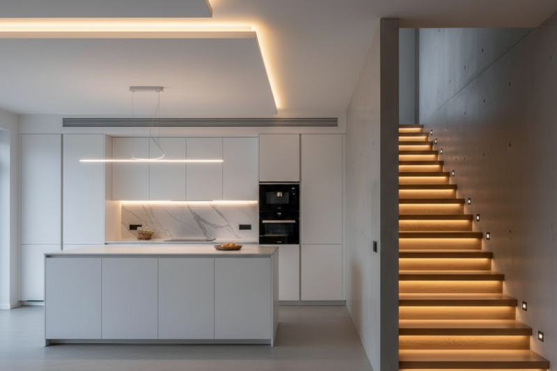 Indirekte LED-Beleuchtung richtig planen (Decke, Küche, Treppe)