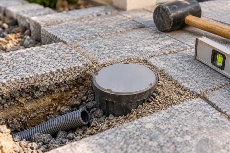 Bodeneinbaustrahler in Pflaster einbauen: Schritt für Schritt geplant